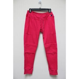 Aviator Nation Hot Rose Pink Ninja Moto Sweatpants Joggers Size Small